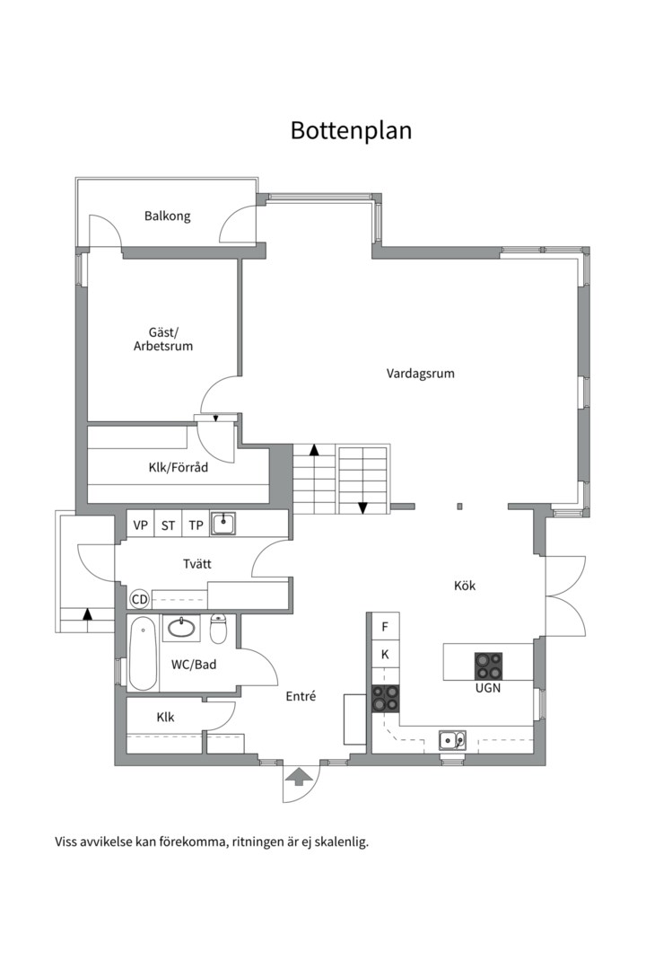 Planlösning från Manhemsvägen 33, Såld i Skuru, Nacka