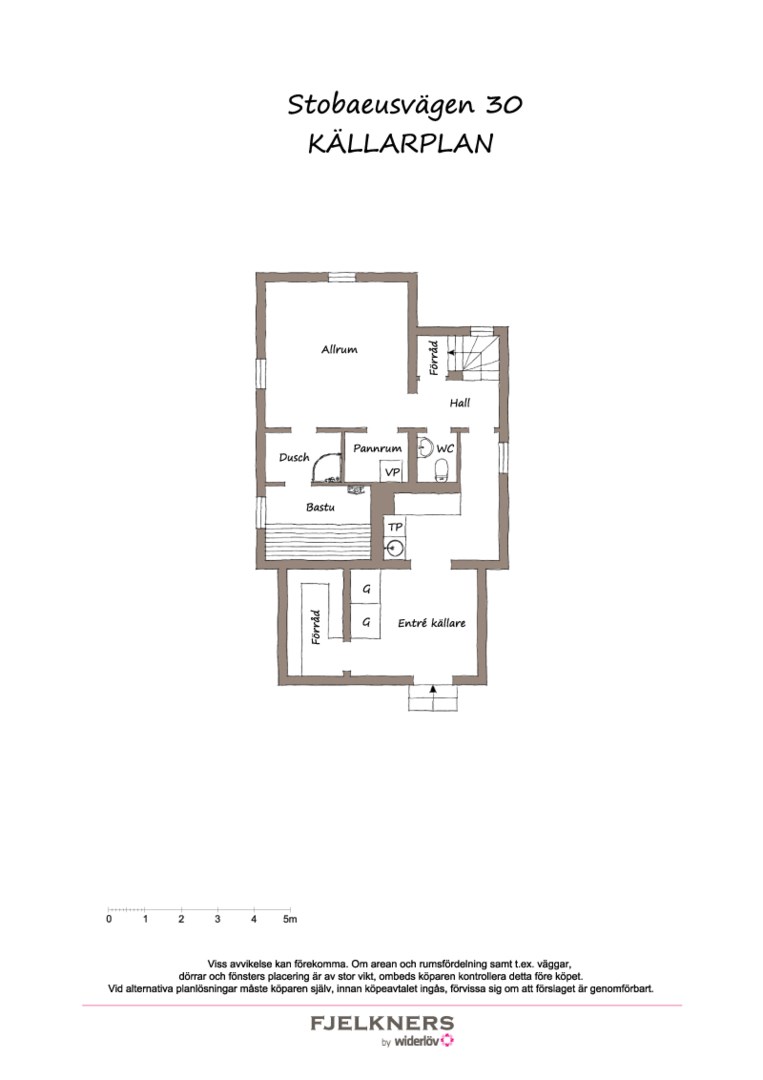 Planlösning från Stobaeusvägen 30, Såld i Bromma - Norra Ängby, Stockholm