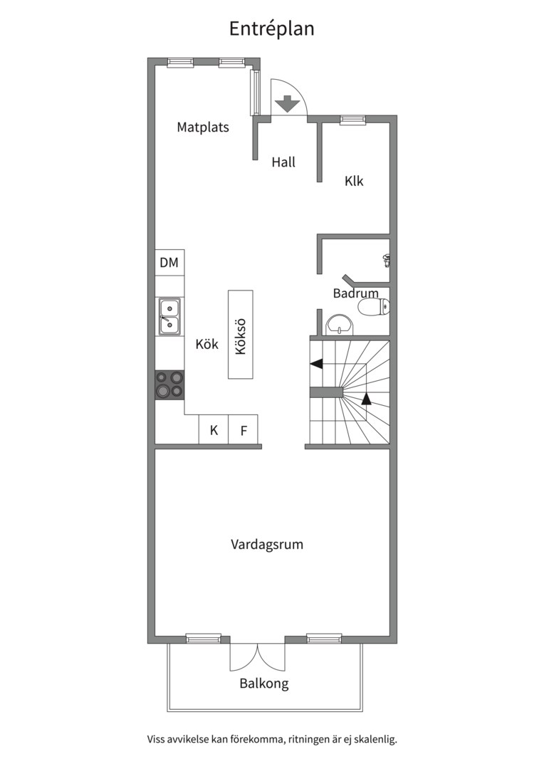 Planlösning från Björkholmsvägen 67, Såld i Östra Orminge, Nacka