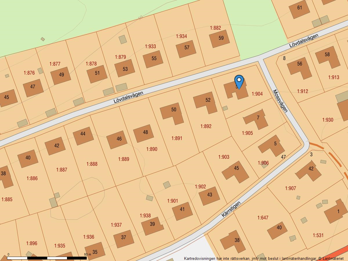 Bostadsbild från Lövdalsvägen 54, Såld i Björknäs, Nacka