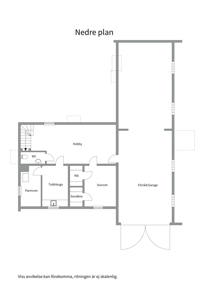 Planlösning från Lövdalsvägen 54, Såld i Björknäs, Nacka