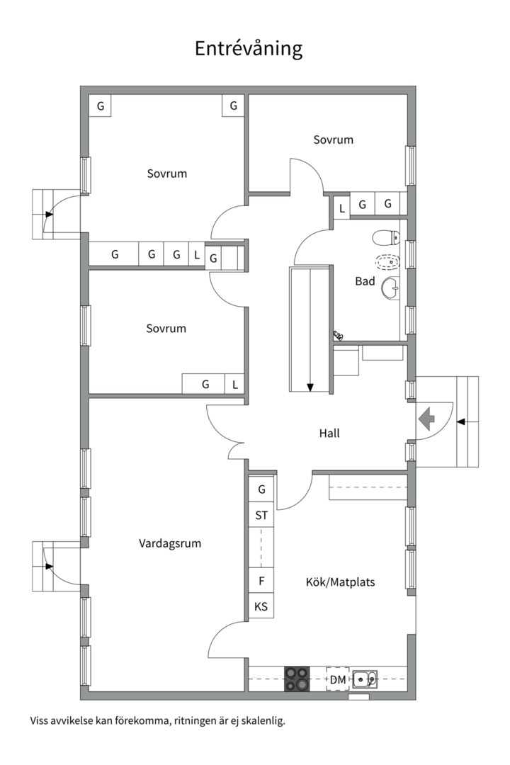 Planlösning från Fittja Hårsta 3, Såld i Fittja, Enköping