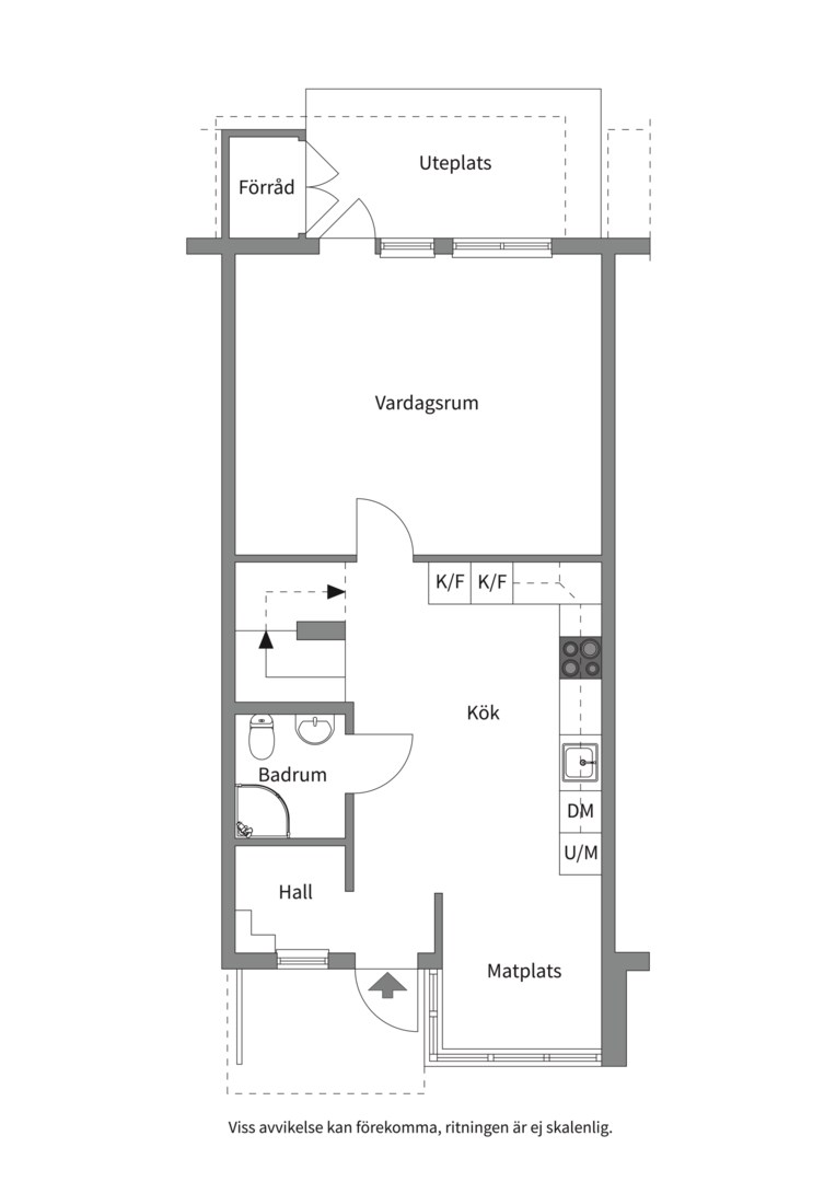 Planlösning från Björkholmsvägen 19, Såld i Östra Orminge, Nacka
