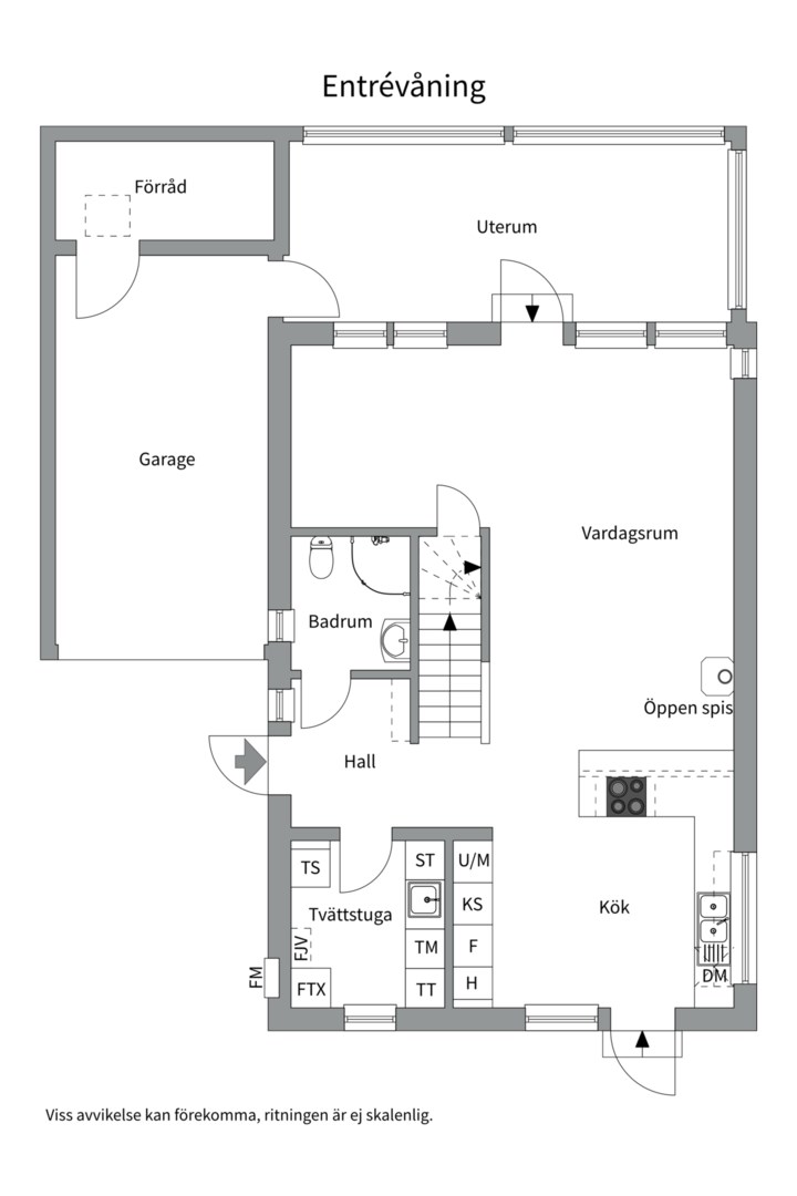 Planlösning från Tollare Parkgränd 2, Såld i Tollare, Nacka