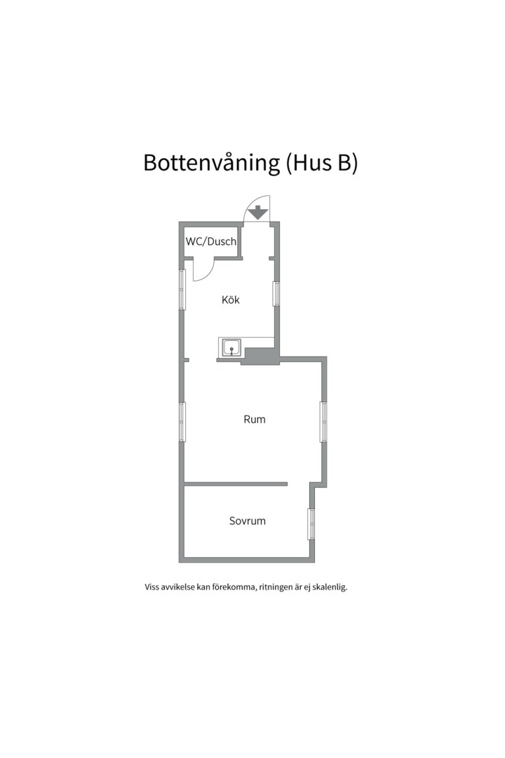 Planlösning från Högåsvägen 5, Såld i Ektorp, Nacka
