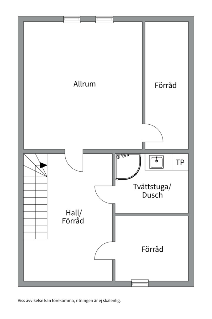 Planlösning från Liljekonvaljens väg 61, Såld i Lännersta, Nacka