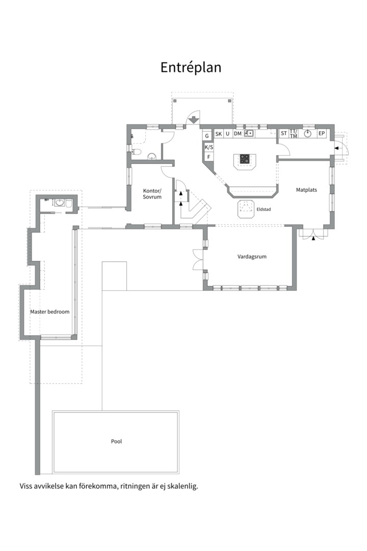 Planlösning från Tessinvägen 25, Såld i Hasseludden, Nacka