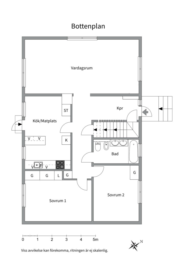 Planlösning från Framtidsvägen 13 B, Såld i Gunsta, Uppsala