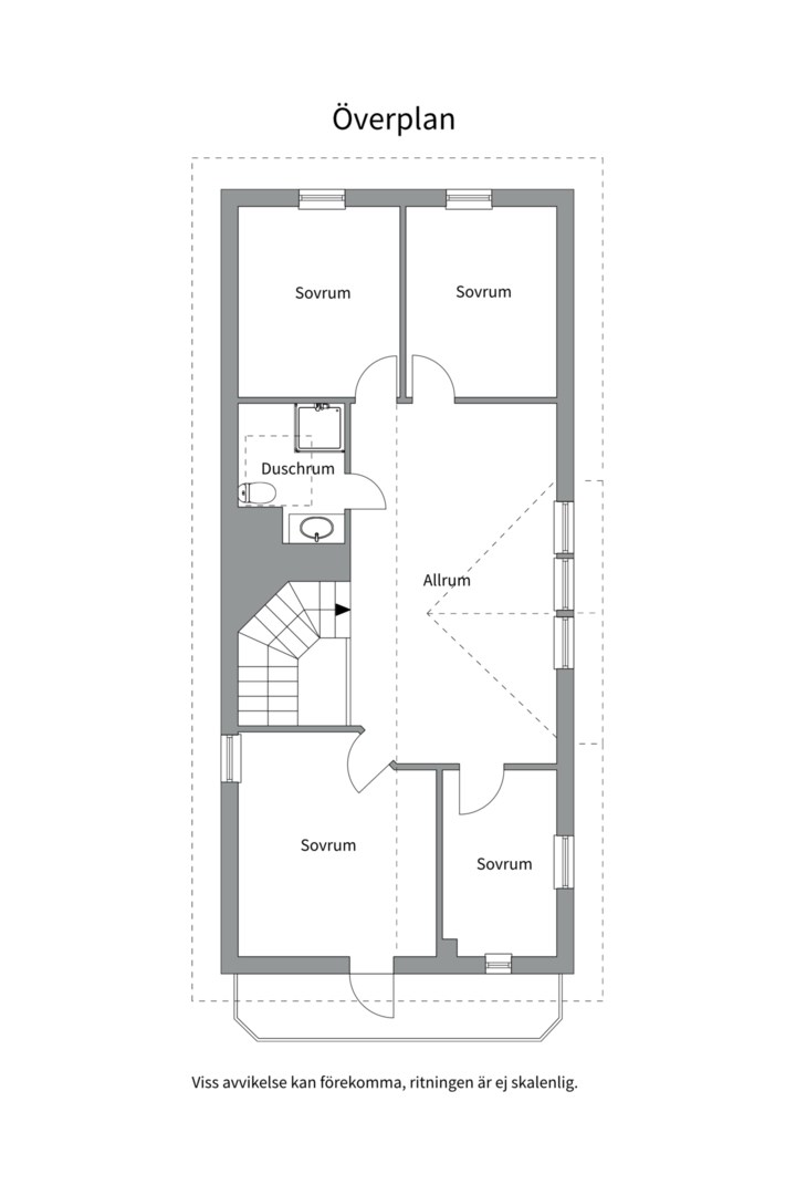 Planlösning från Persvägen 7, Såld i Gustavsvik, Nacka