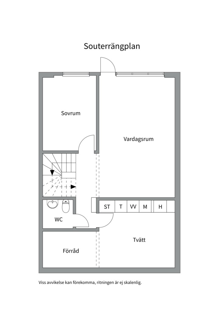 Planlösning från Rudsjövägen 50, Såld i Duvnäs Utskog, Nacka