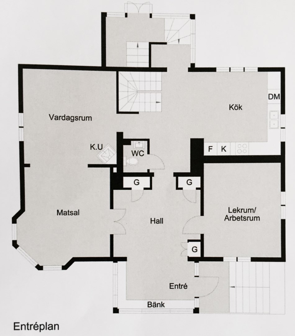 Planlösning från Reginavägen 9B, Såld i Saltsjö-Duvnäs, Nacka