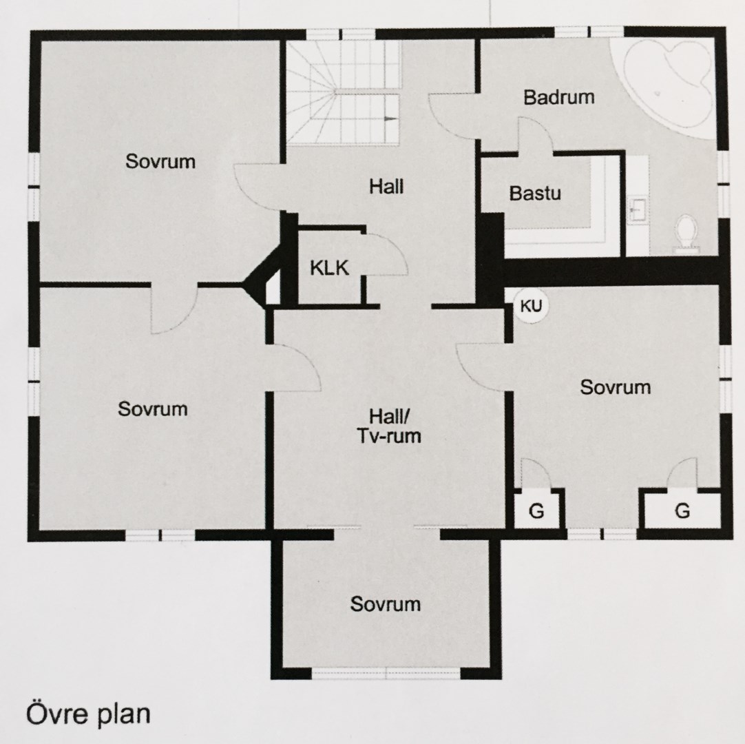Planlösning från Reginavägen 9B, Såld i Saltsjö-Duvnäs, Nacka