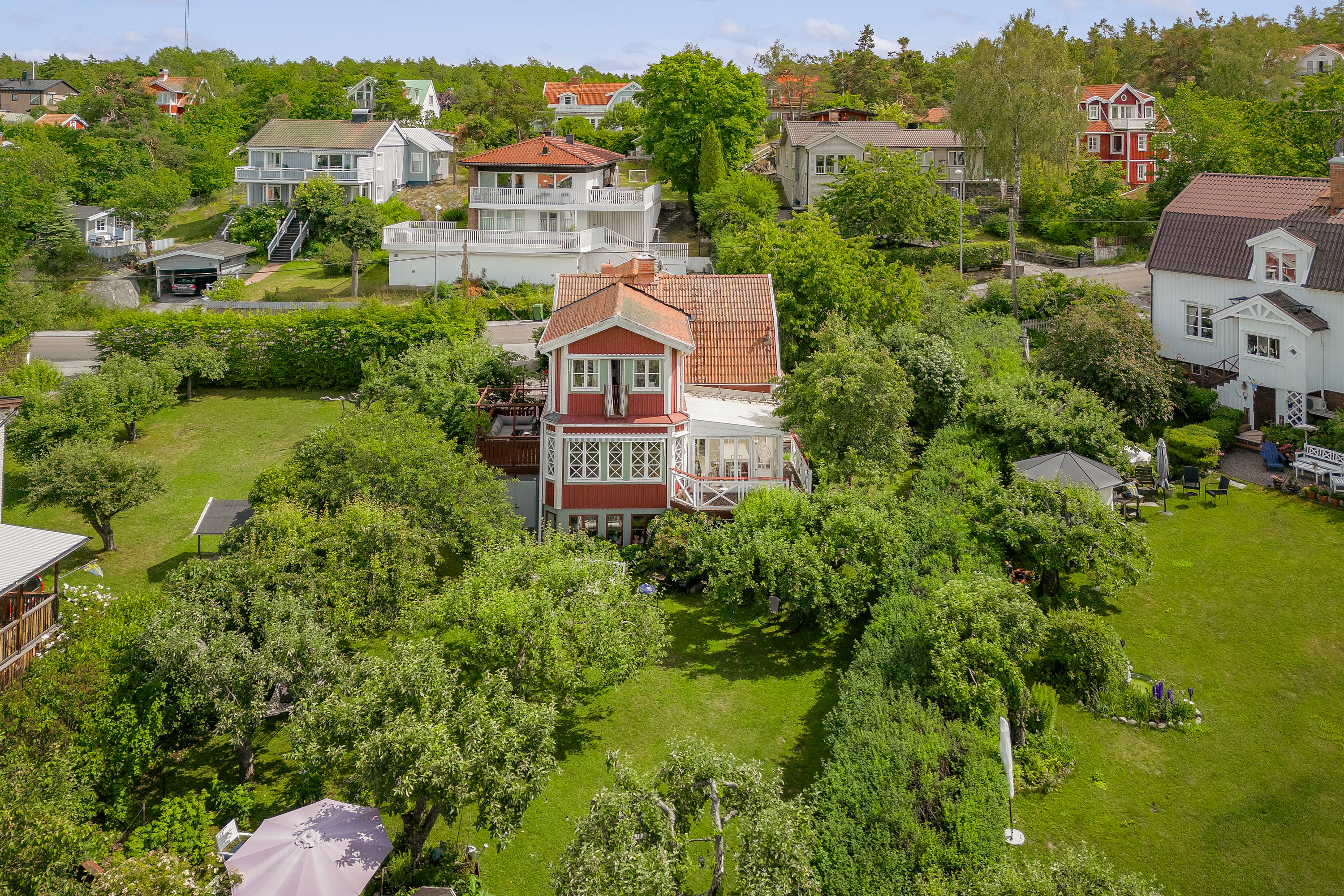 Bostadsbild från Östervägen 5, Såld i Hästhagen, Nacka