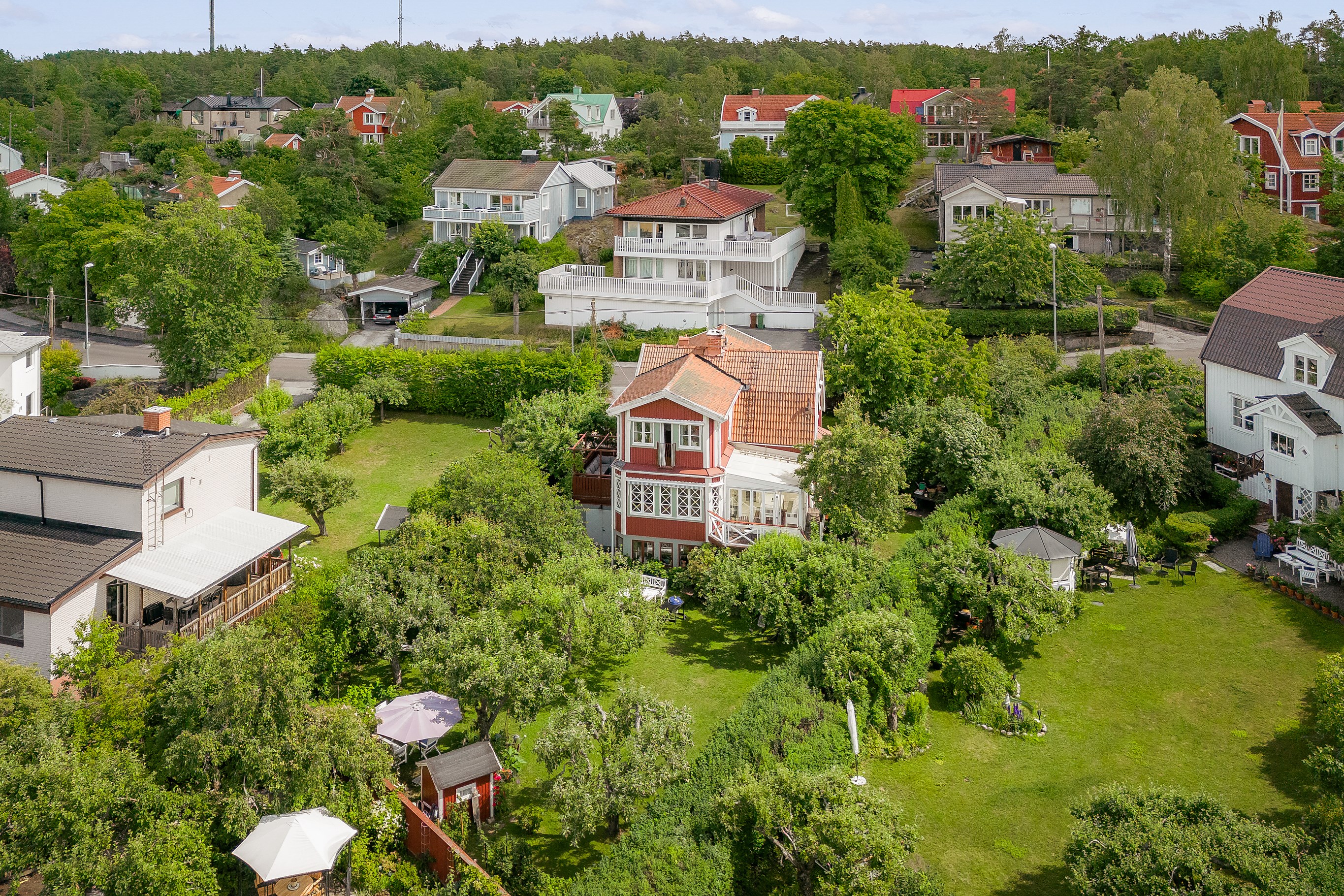 Bostadsbild från Östervägen 5, Såld i Hästhagen, Nacka