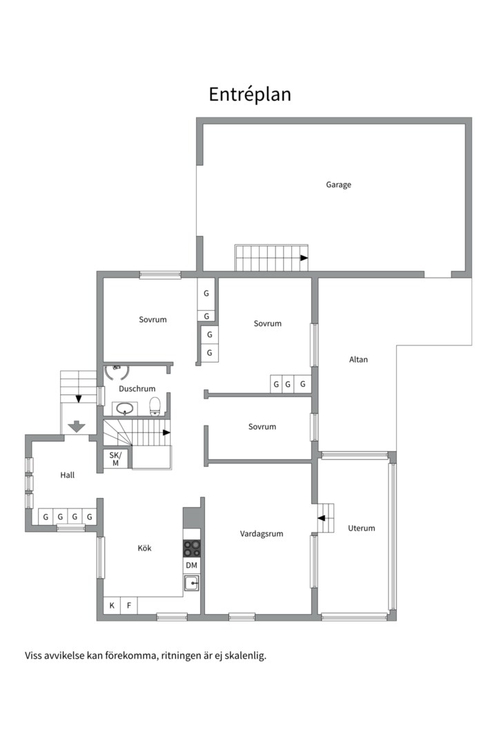 Planlösning från Bolvägen 8, Såld i Bälinge, Uppsala