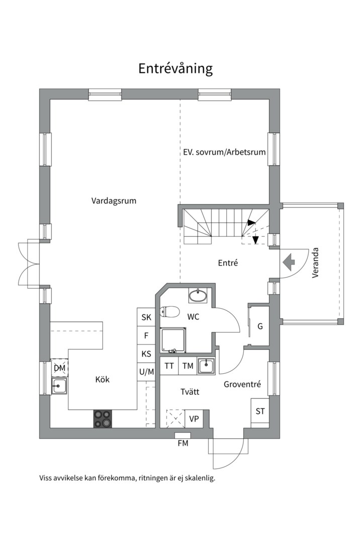 Planlösning från Ryttartorpsvägen 10, Såld i Lindbacken, Uppsala