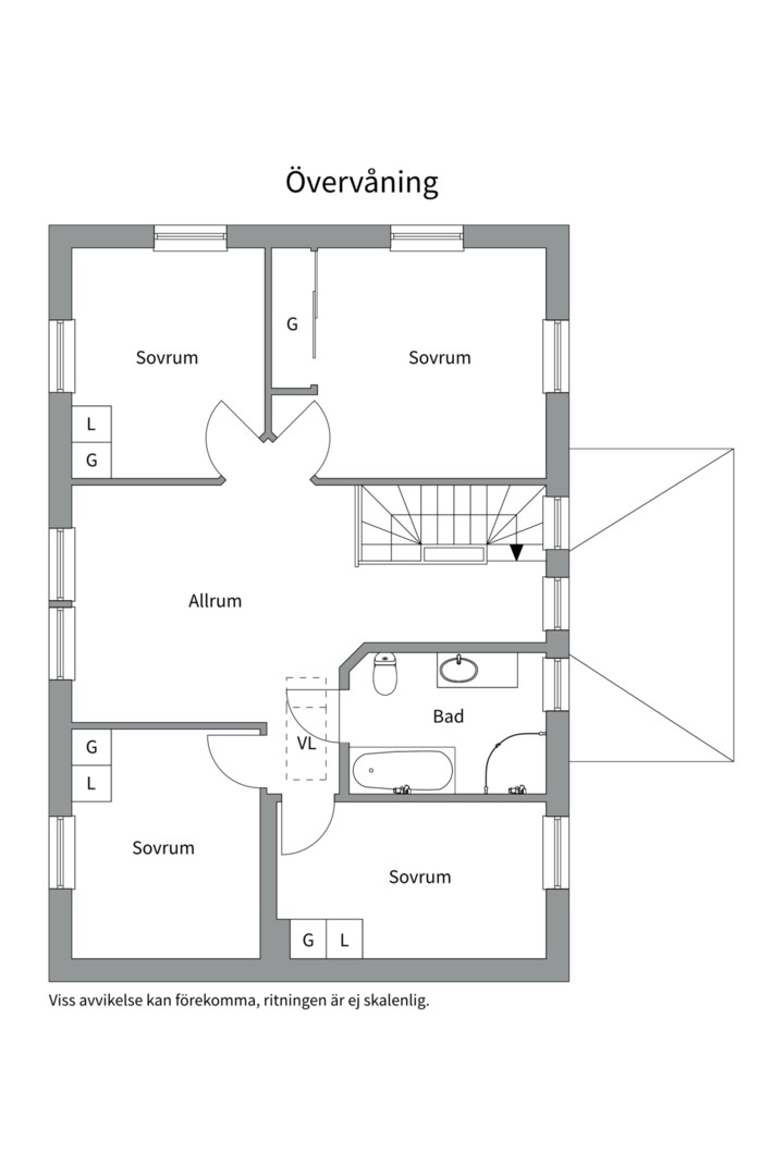 Planlösning från Ryttartorpsvägen 10, Såld i Lindbacken, Uppsala
