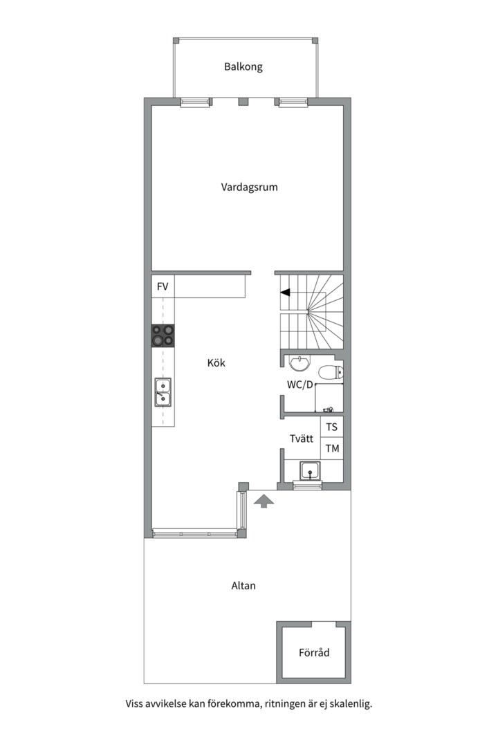 Planlösning från Norrholmsvägen 30, Såld i Östra Orminge, Nacka