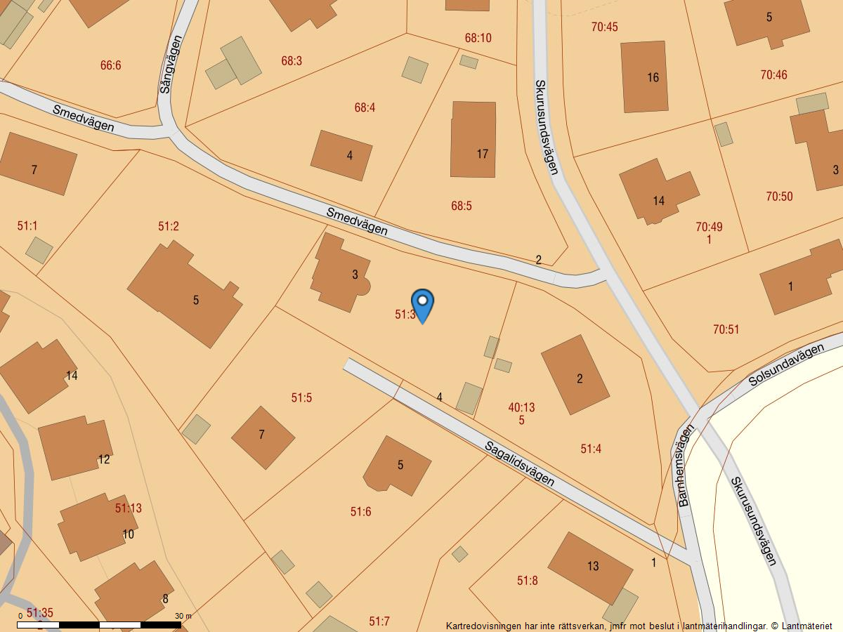 Bostadsbild från Smedvägen 3, Såld i Skuru, Nacka