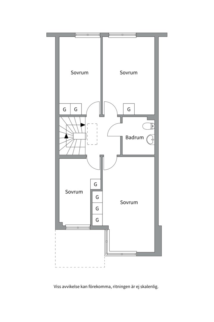 Planlösning från Storholmsvägen 230, Såld i Östra Orminge, Nacka