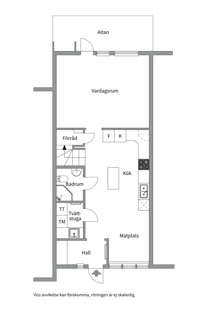 Planlösning från Storholmsvägen 230, Såld i Östra Orminge, Nacka