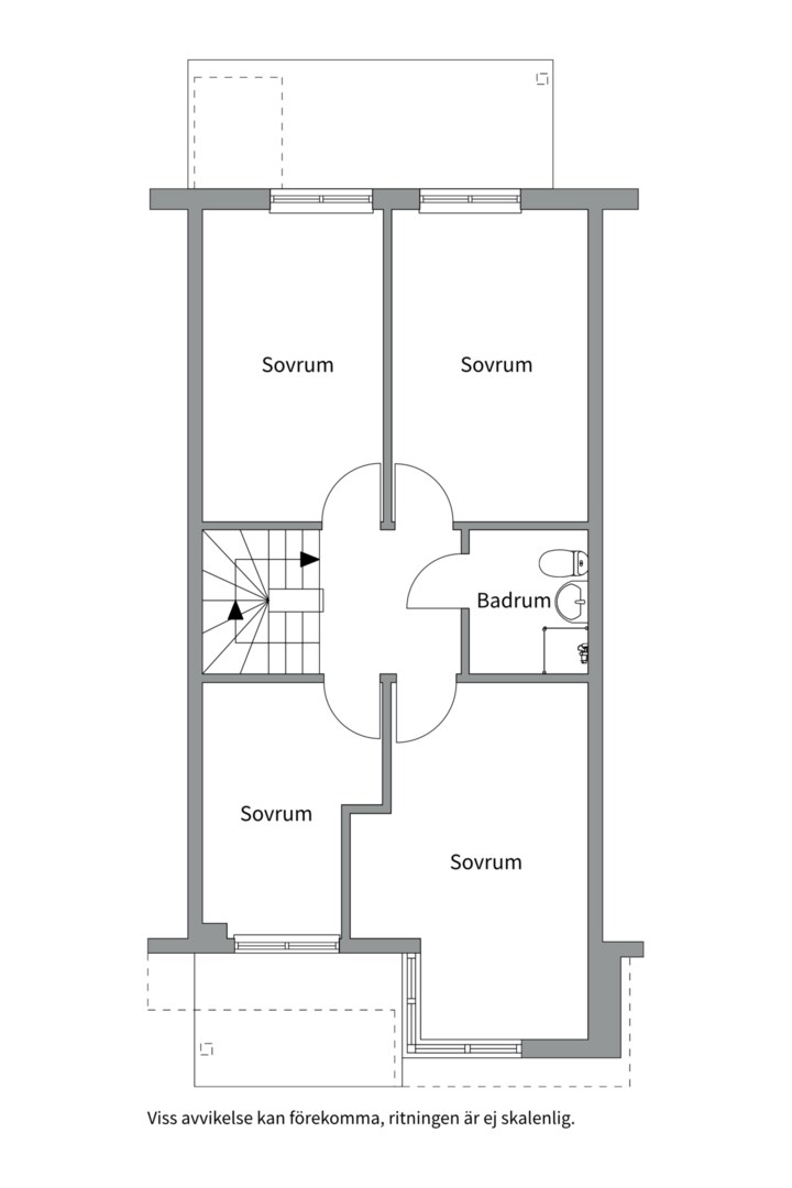 Planlösning från Björkholmsvägen 102, Såld i Östra Orminge, Nacka