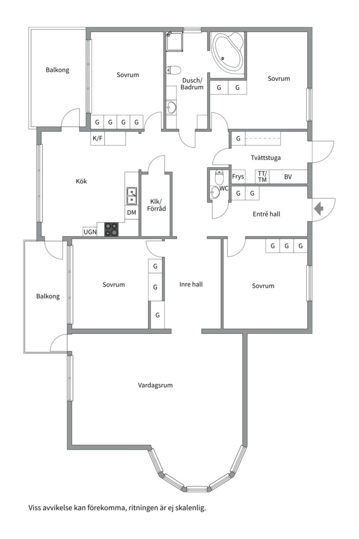 Planlösning från Edshammar 45 och Edshammar 43, Kommande i Storvreta, Uppsala