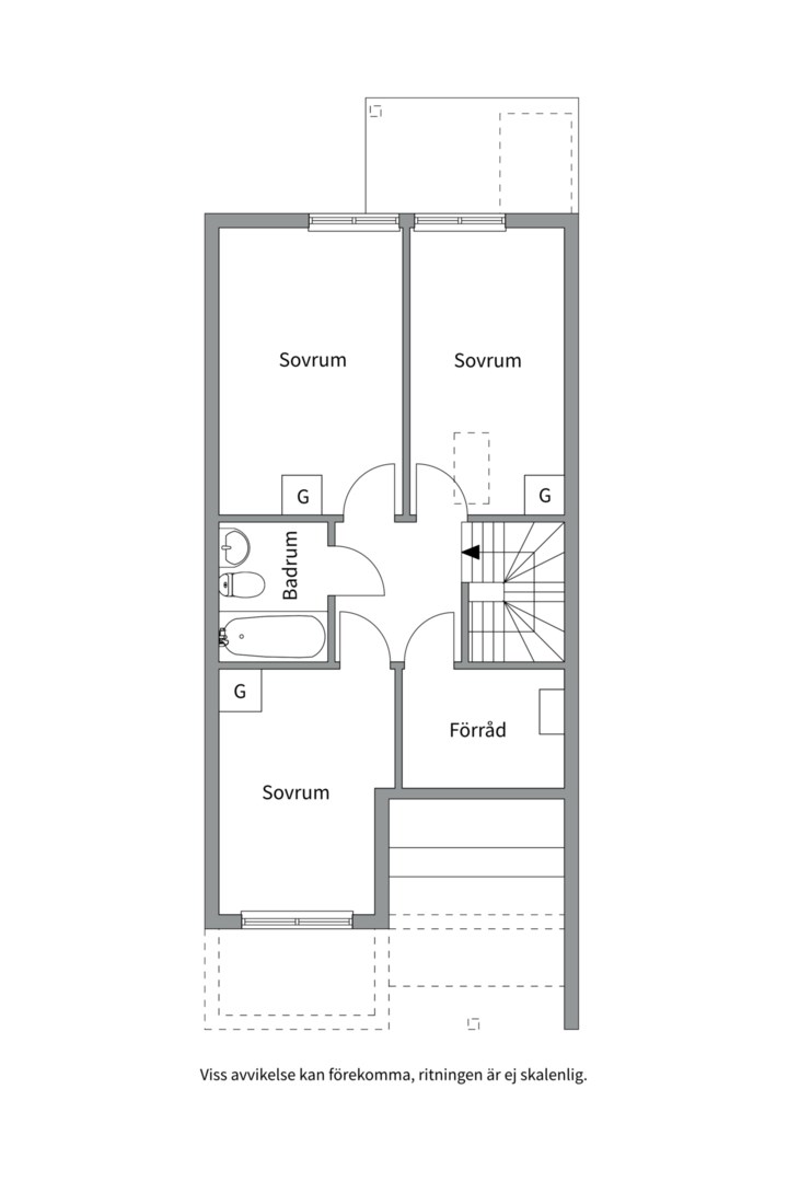 Planlösning från Storholmsvägen 242, Såld i Östra Orminge, Nacka