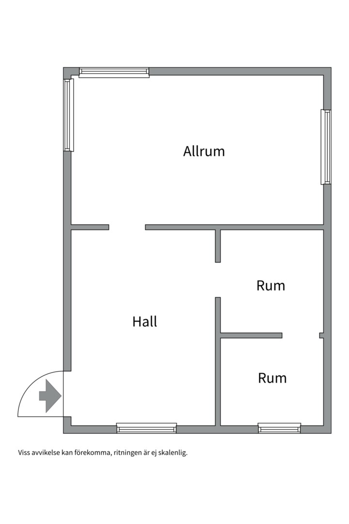 Planlösning från Tessinvägen 35, Såld i Hasseludden, Nacka