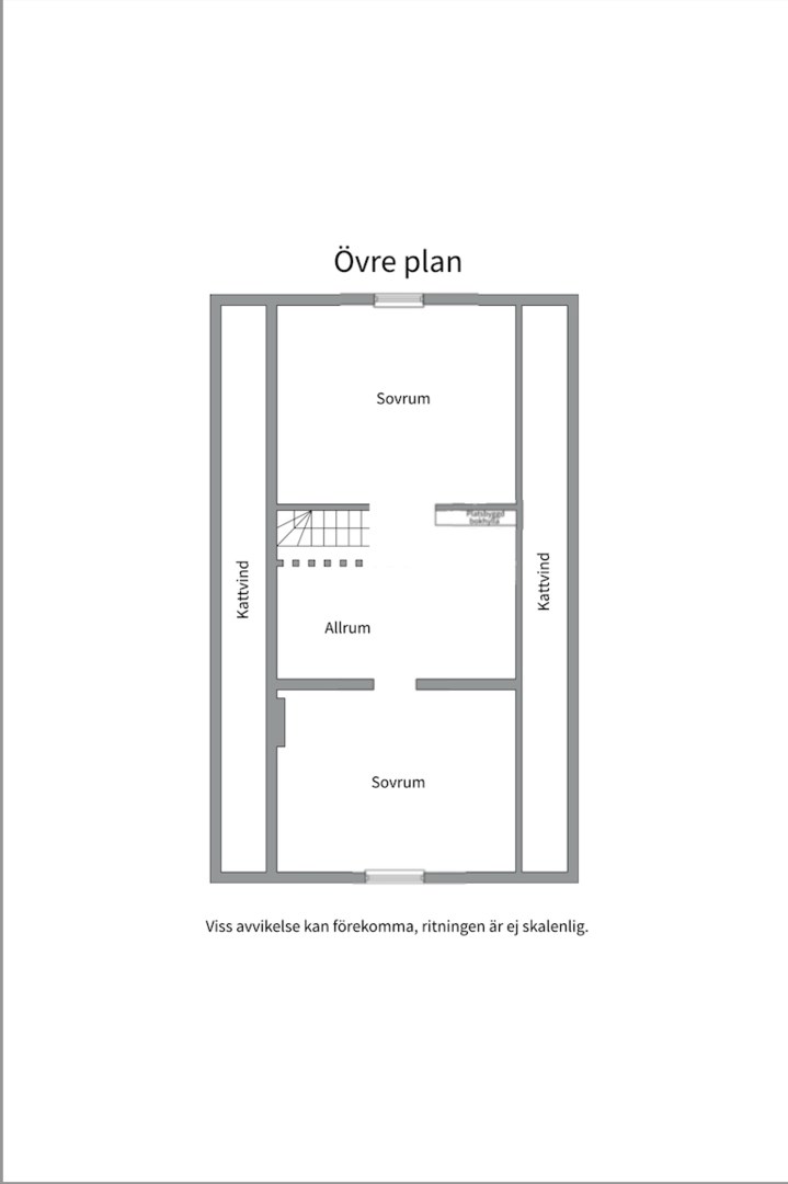 Planlösning från Bågvägen 5B, Såld i Kummelnäs, Nacka