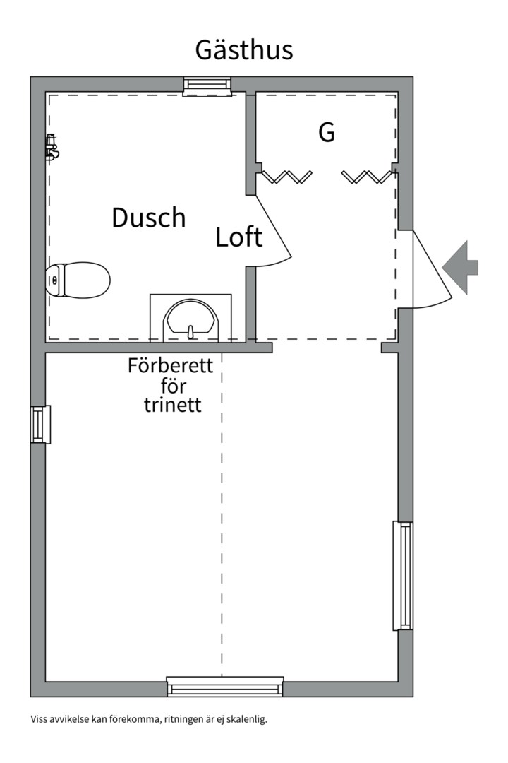 Planlösning från Bågvägen 5B, Såld i Kummelnäs, Nacka
