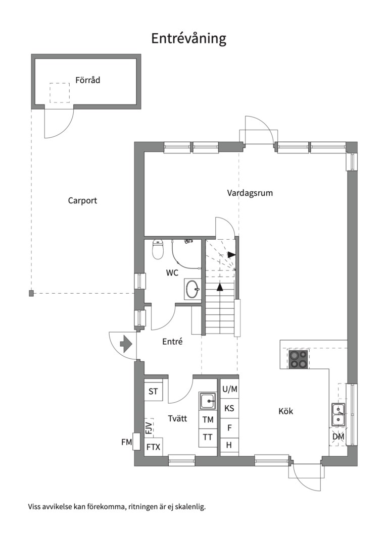 Planlösning från Tollare parkgränd 3, Såld i Tollare, Nacka