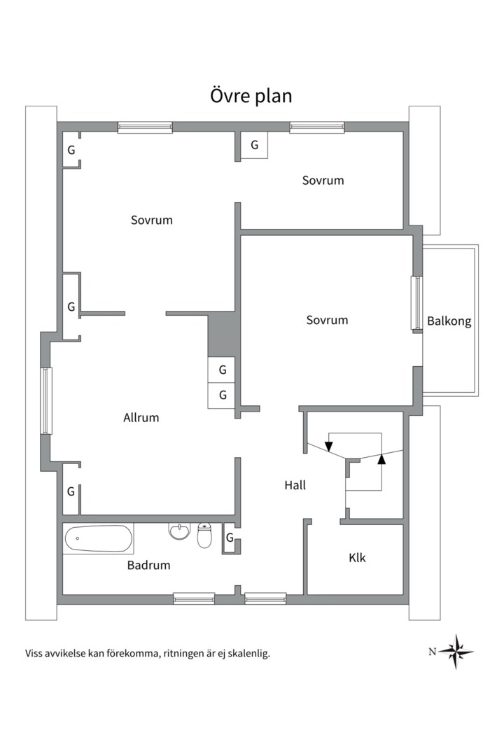 Planlösning från Sågtimmervägen 10 D, Till salu i Björklinge, Uppsala
