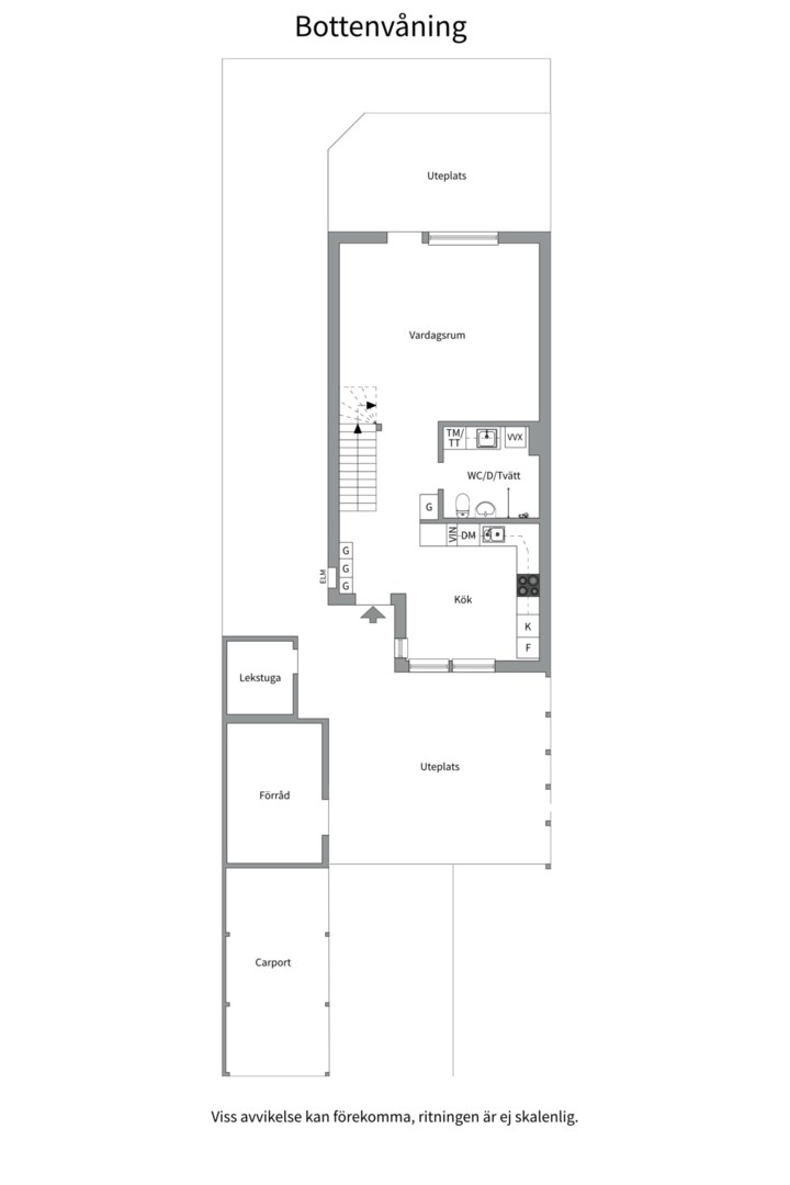 Planlösning från Herrhagsvägen 264, Såld i Herrhagen, Uppsala