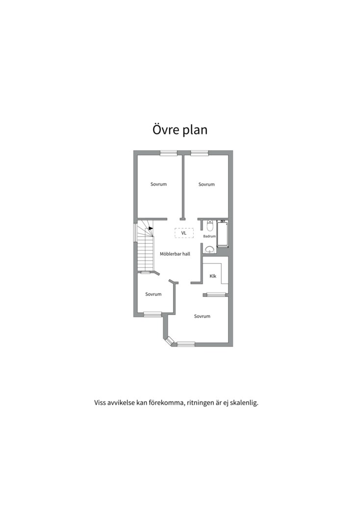 Planlösning från Herrhagsvägen 264, Såld i Herrhagen, Uppsala