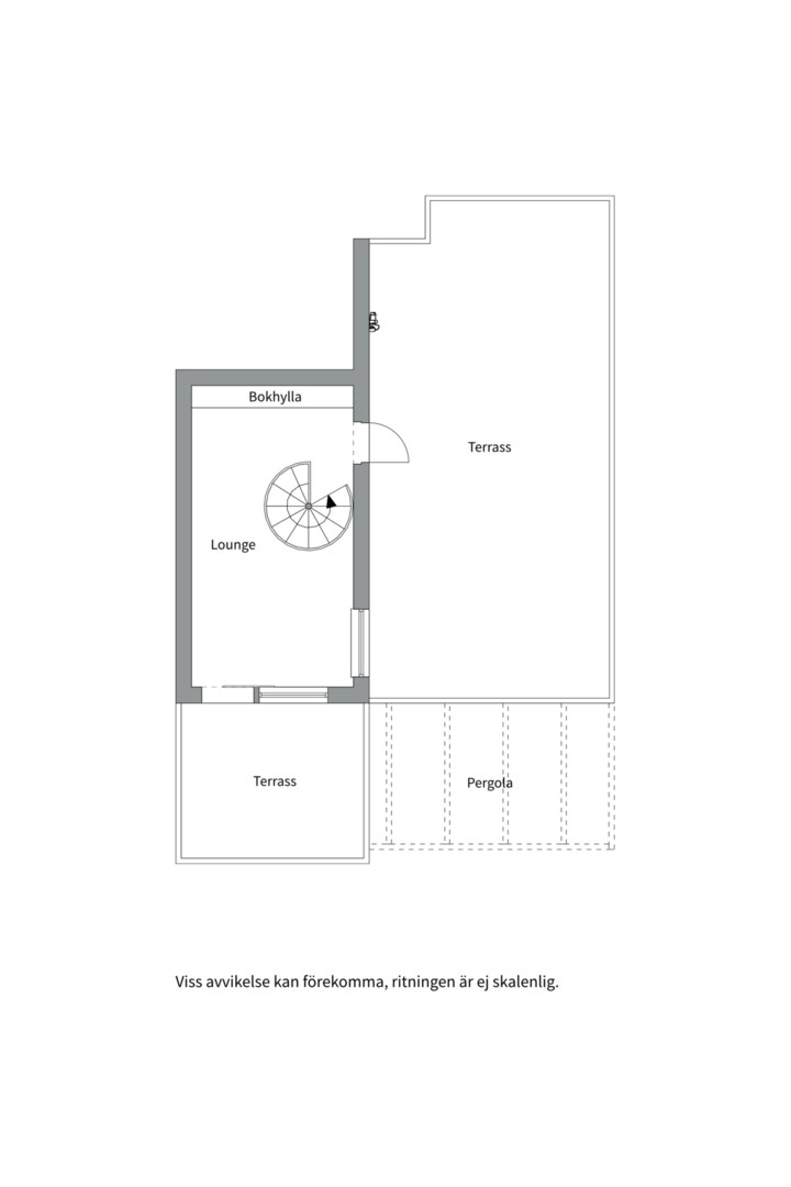 Planlösning från Höggarnsvägen 6, Såld i Kummelnäs, Nacka