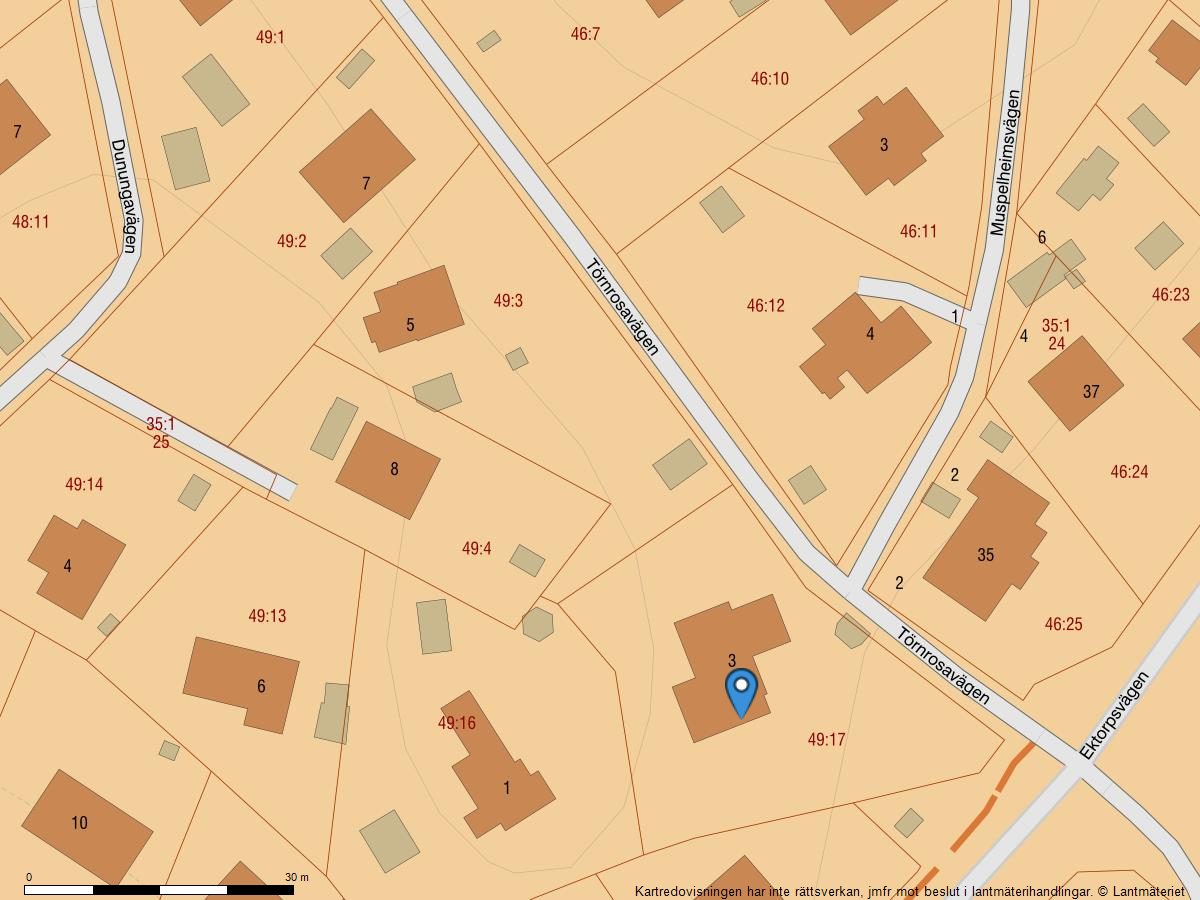 Bostadsbild från Törnrosavägen 3, Såld i Skuru, Nacka