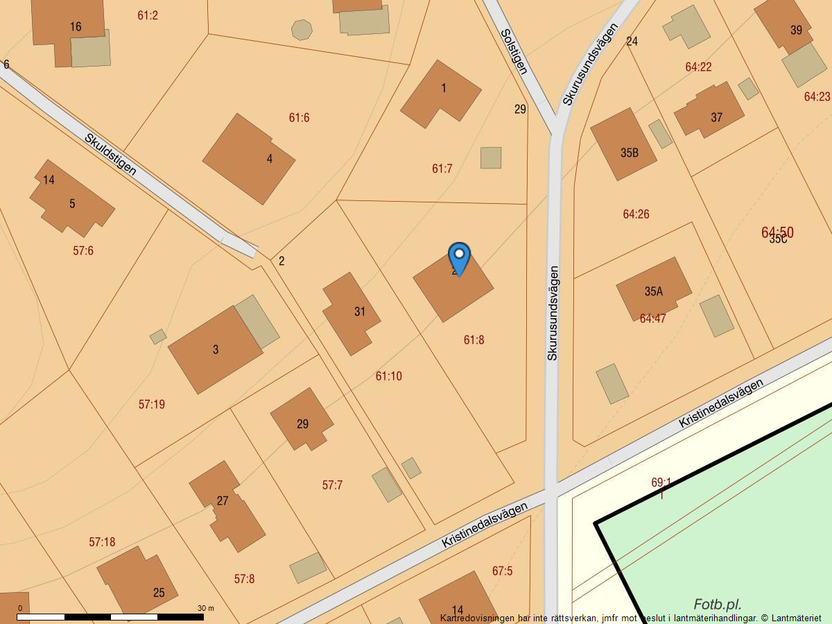 Bostadsbild från Kristinedalsvägen 33, Såld i Skuru, Nacka