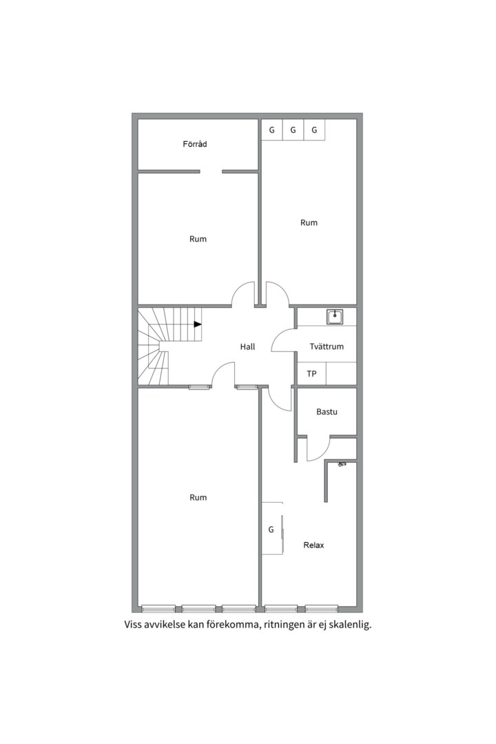Planlösning från Lievägen 12, Såld i Valsätra, Uppsala