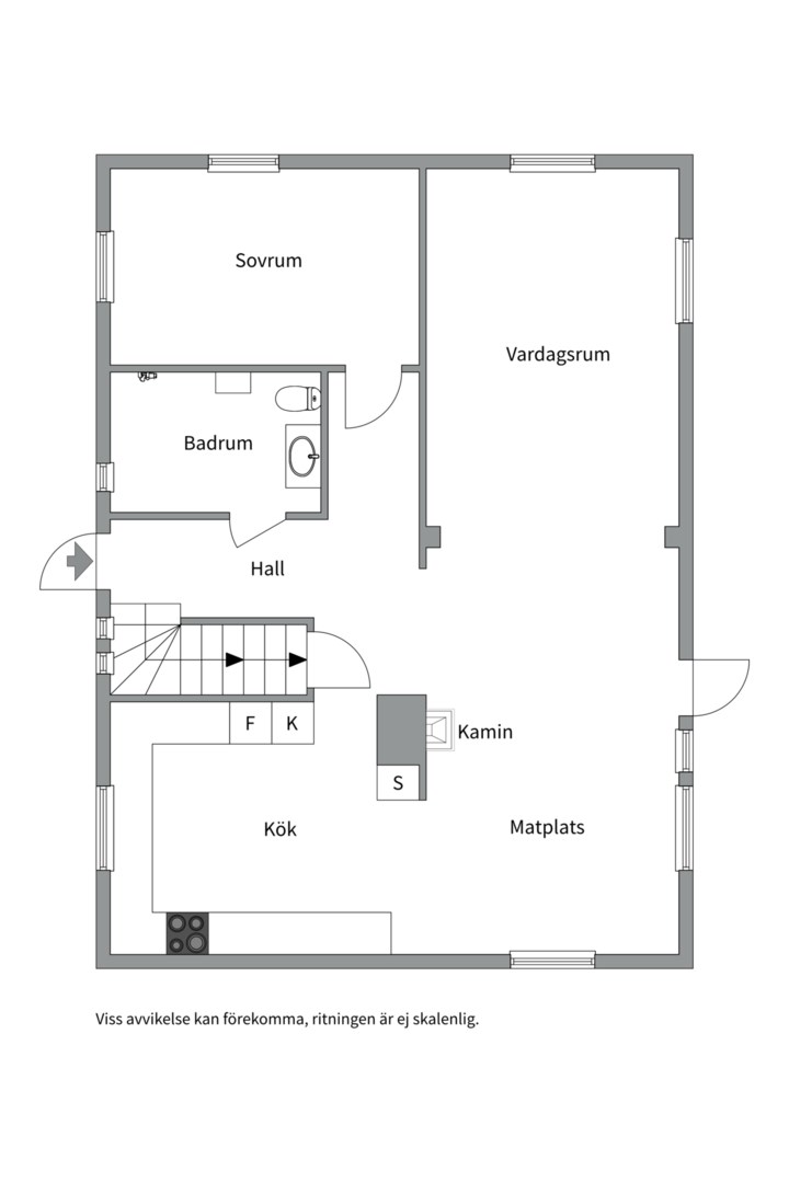 Planlösning från Odensvi Barksta 17, Såld i Odensvi, Köping