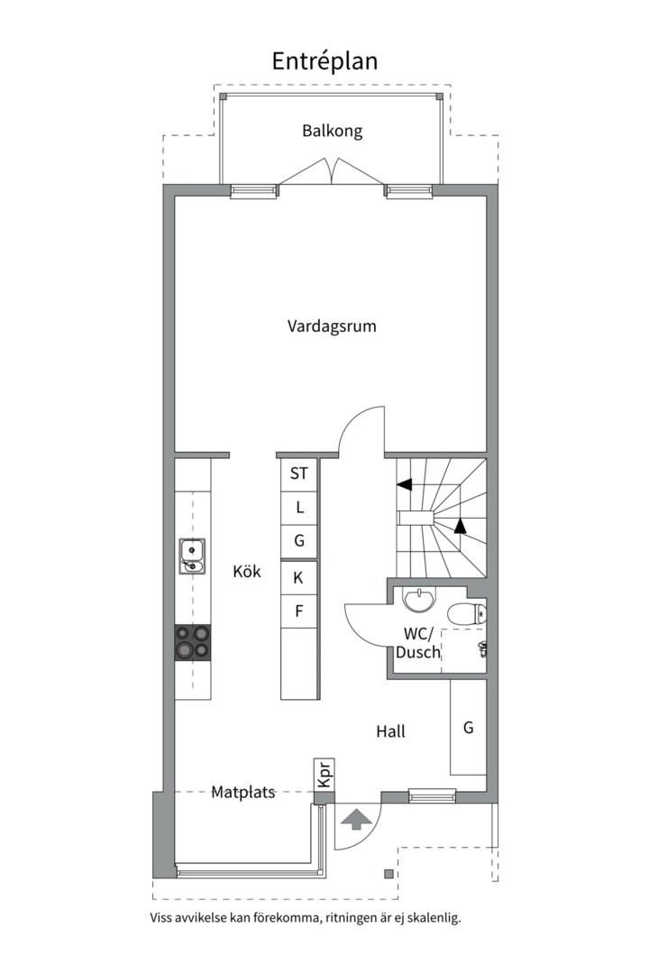 Planlösning från Storholmsvägen 200, Såld i Östra Orminge, Nacka