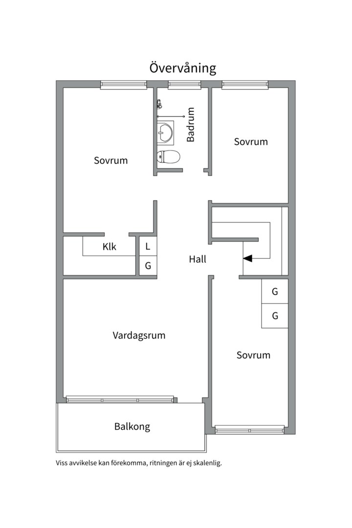 Planlösning från Dagsvärmargatan 64, Såld i Skiljebo, Södra, Västerås