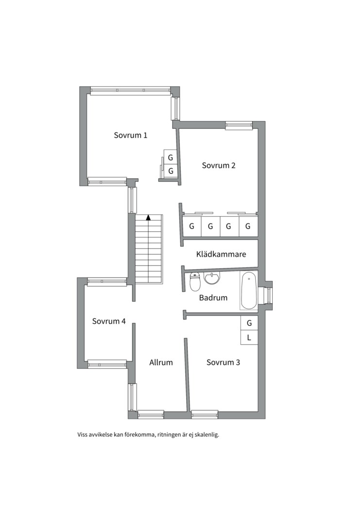 Planlösning från Diabasvägen 2, Såld i Lännersta, Nacka