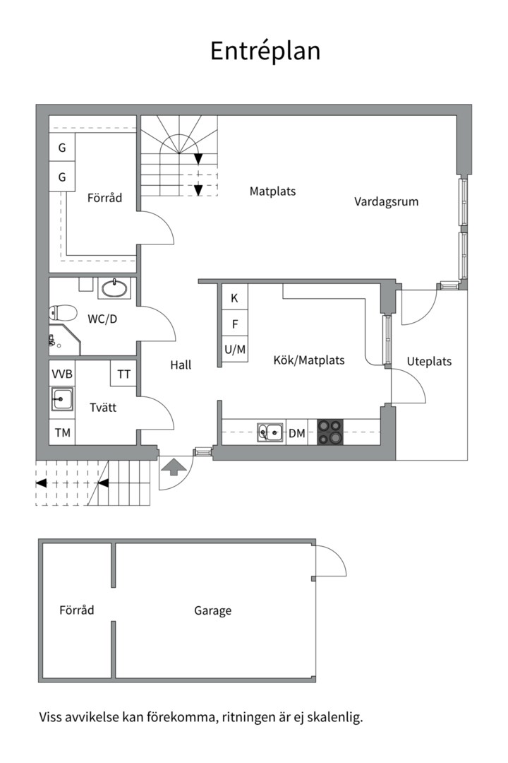 Planlösning från Bruncronas väg 13, Såld i Haghulta, Värmdö