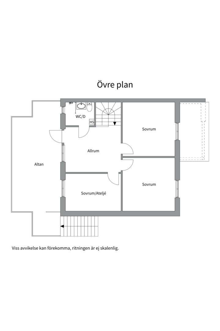Planlösning från Bruncronas väg 13, Såld i Haghulta, Värmdö