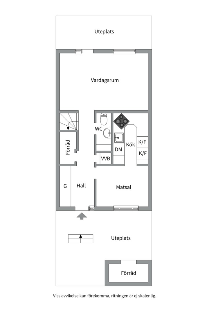 Planlösning från Pilkgatan 13, Såld i Fiskarhöjden - Saltsjöbaden, Nacka