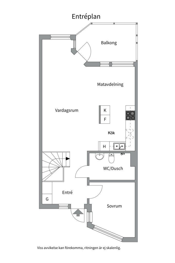 Planlösning från Barnhemsvägen 17, Såld i Skuru, Nacka