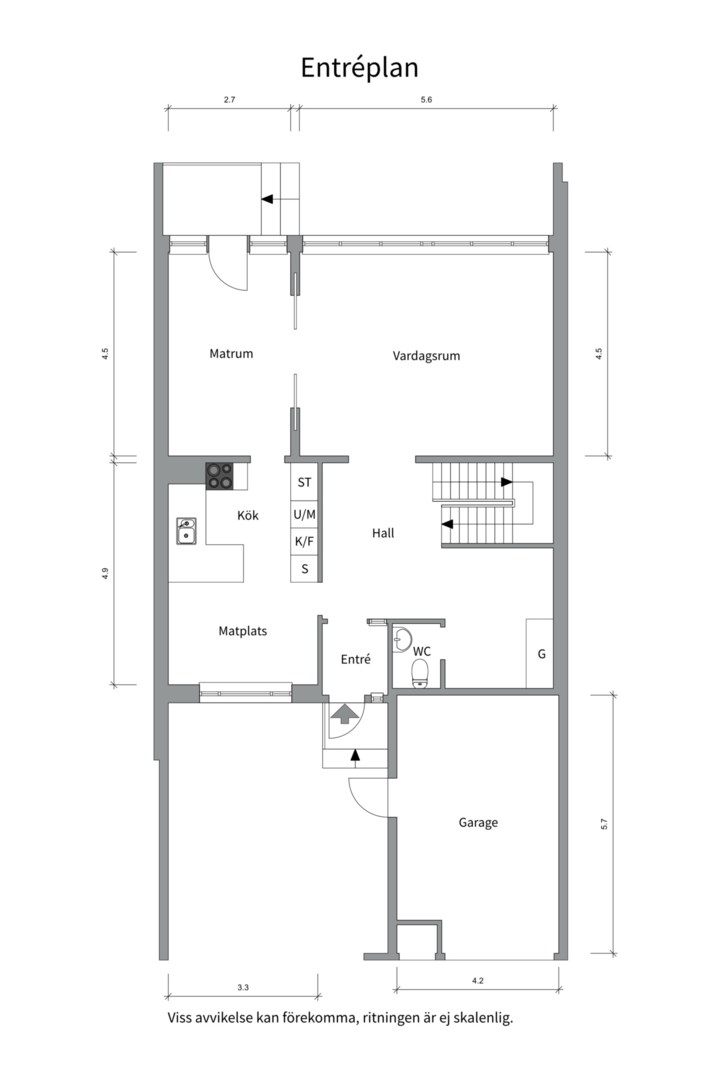 Planlösning från Norrlandsgatan 43, Såld i Luthagen, Uppsala