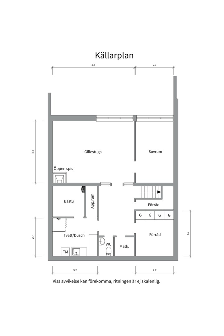 Planlösning från Norrlandsgatan 43, Såld i Luthagen, Uppsala