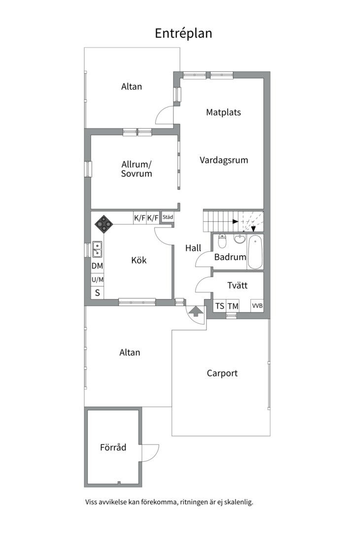 Planlösning från Fruviksvägen 28, Såld i Haghulta, Värmdö